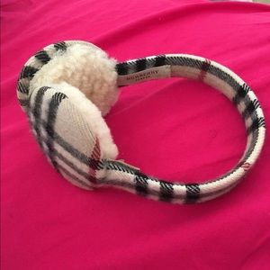Burberry Ear Muffs 100% Cashmere EUC